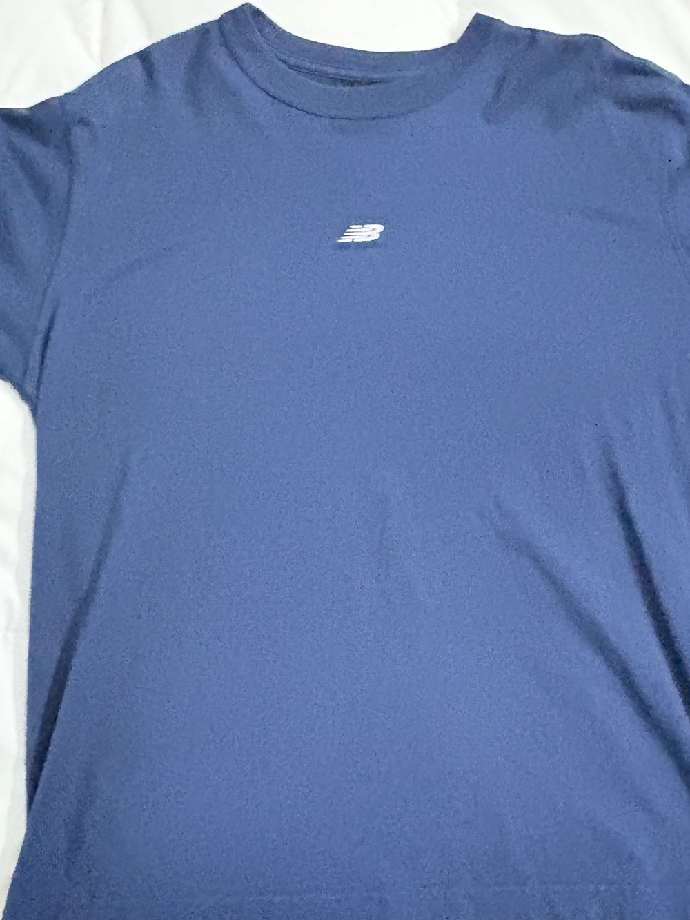 New Balance Dark Blue Tee with white Logo